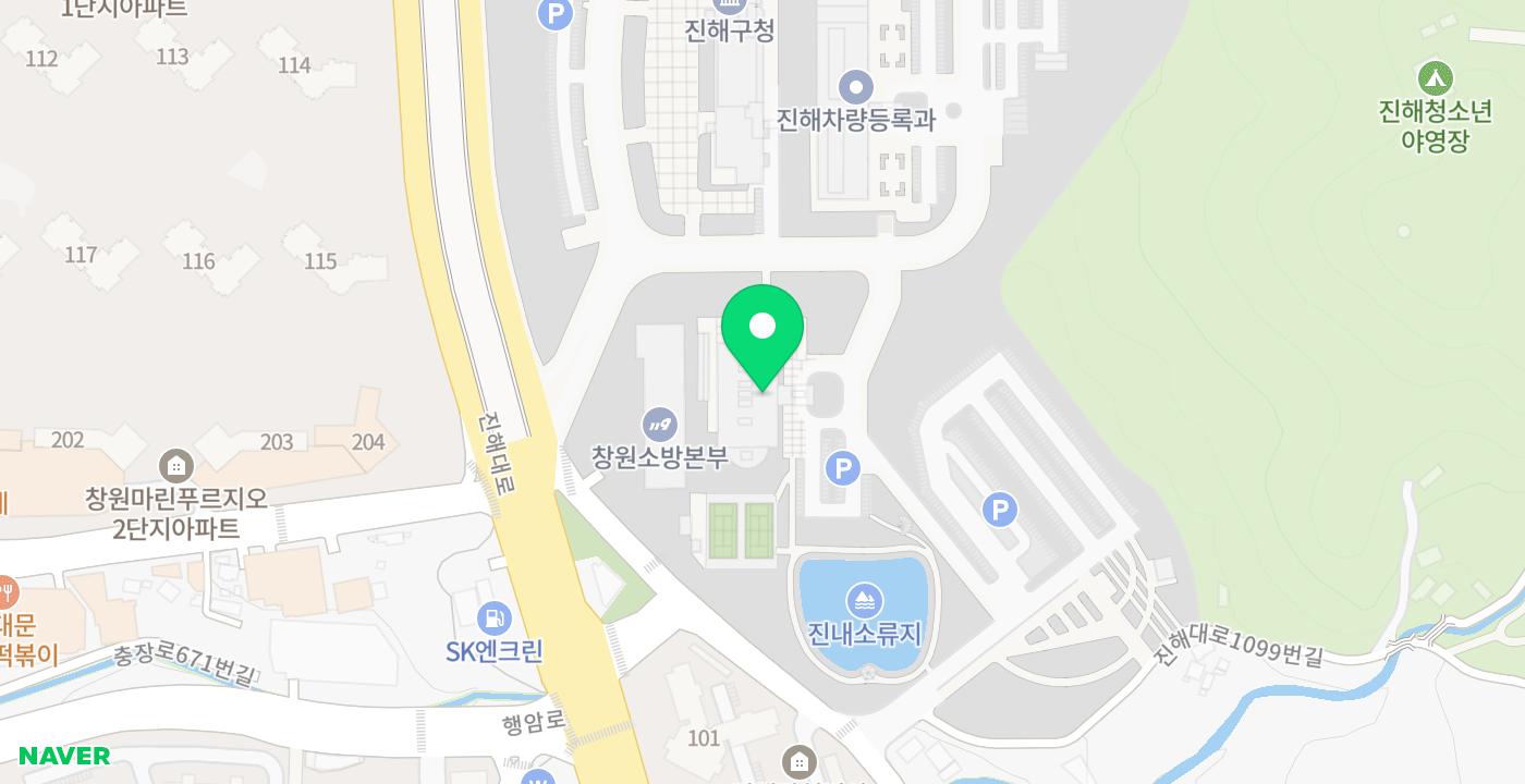 진해구청 민원동 위치 지도