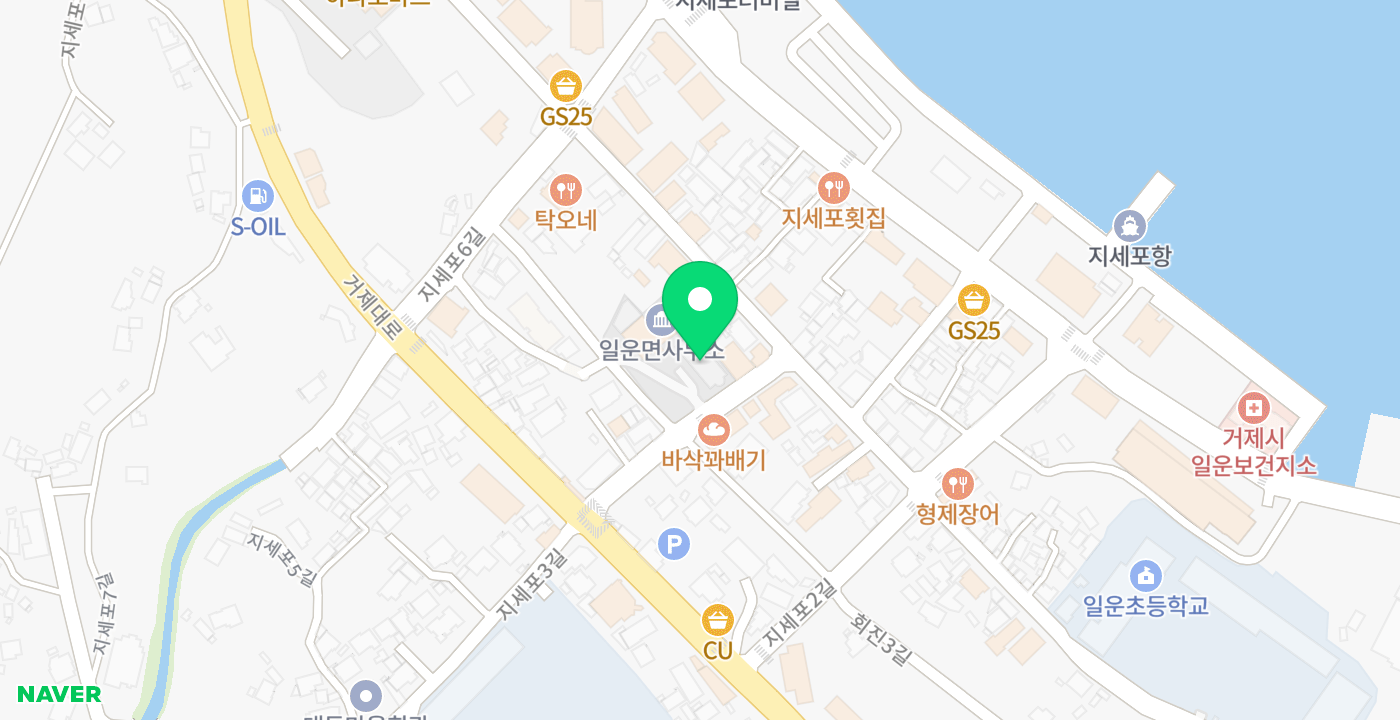 일운면사무소 위치 지도