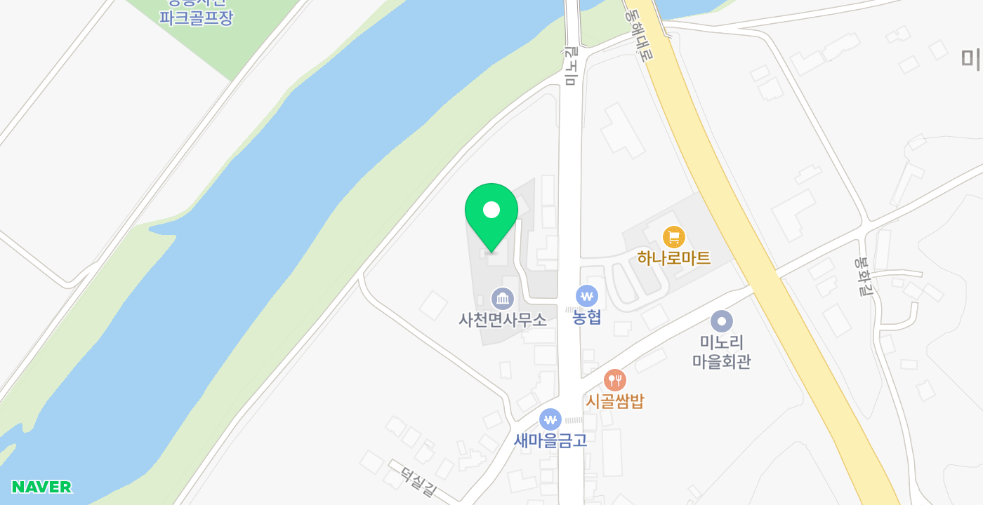 사천면사무소 위치 지도
