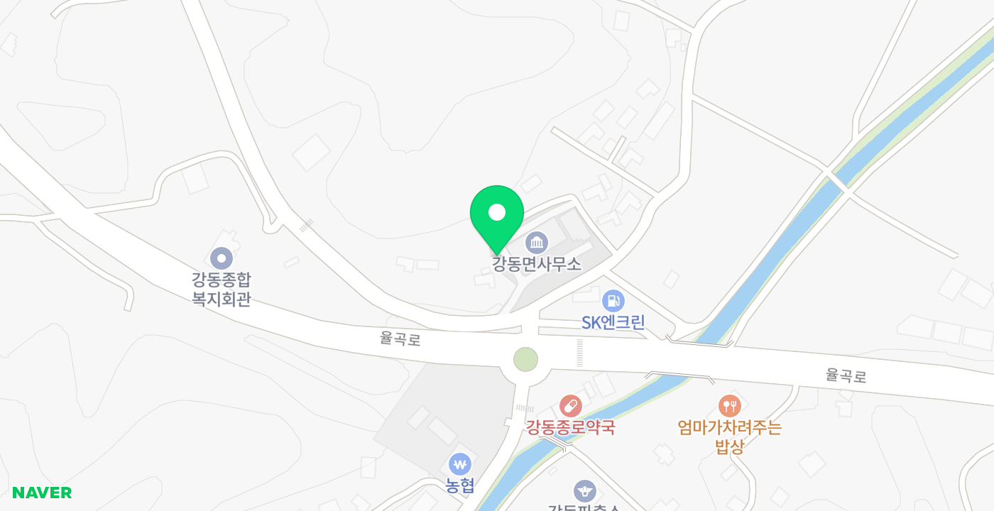 강동면사무소 위치 지도