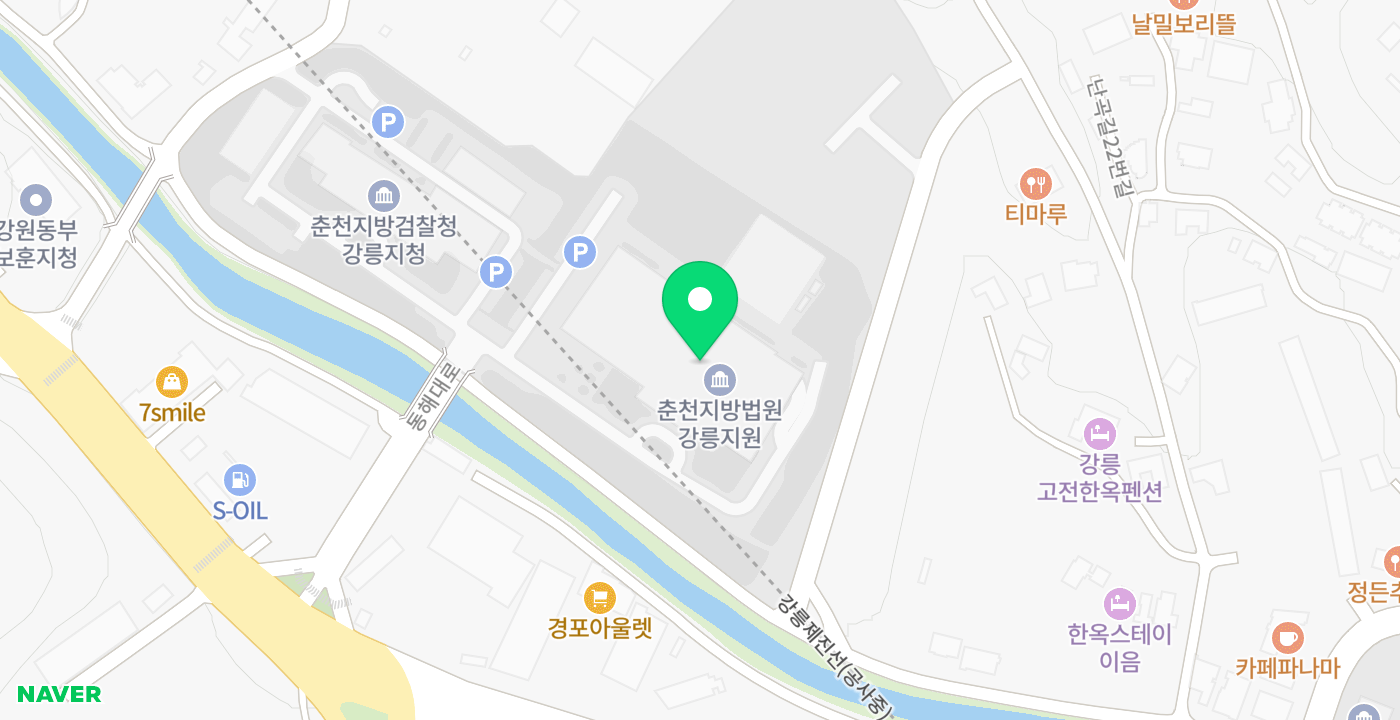 법원 위치 지도
