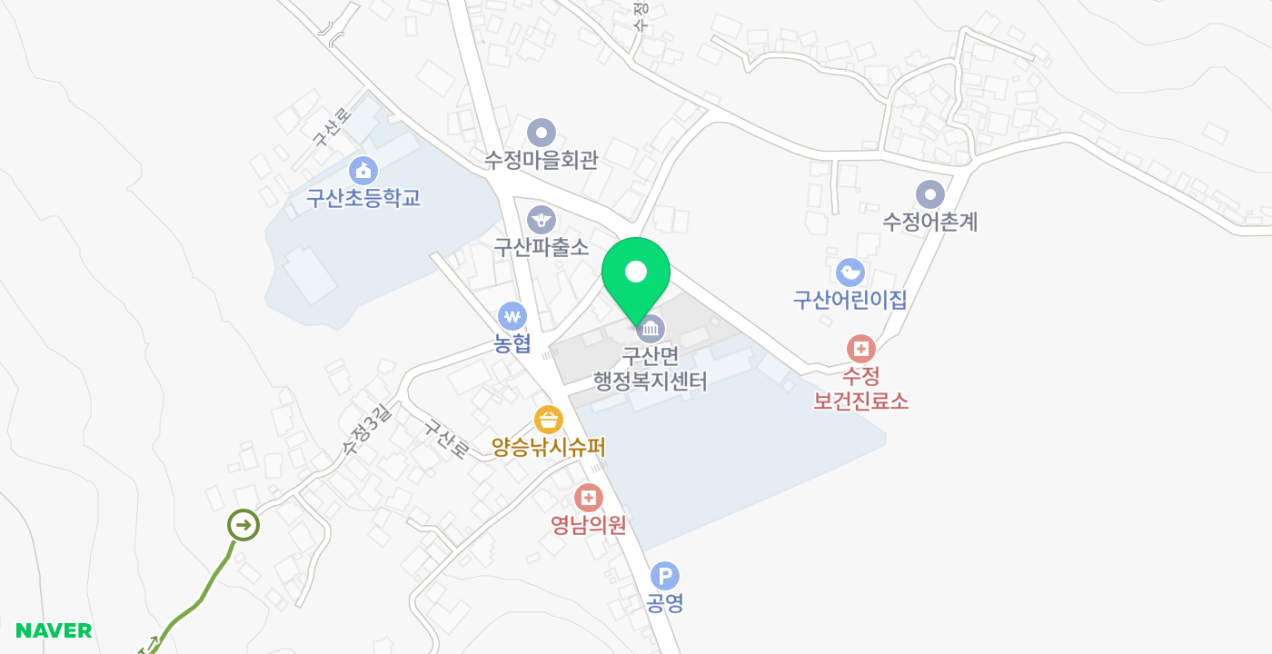 구산면행정복지센터 위치 지도