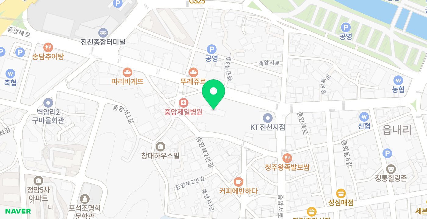 농어촌공사진천 위치 지도