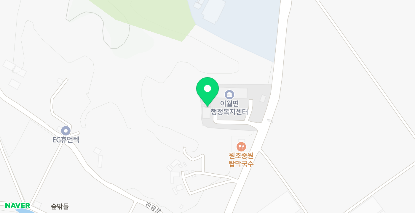 이월면사무소 위치 지도