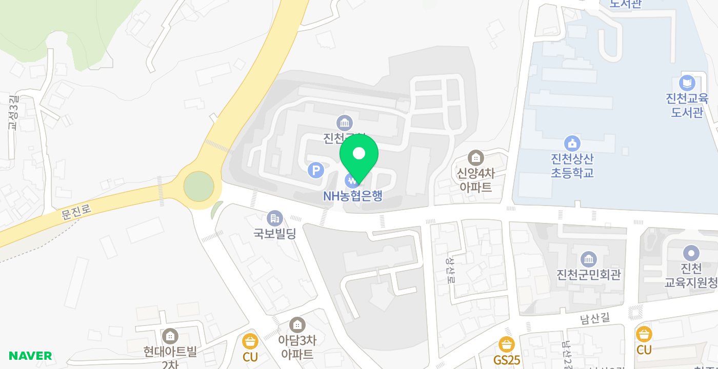 진천군청 위치 지도