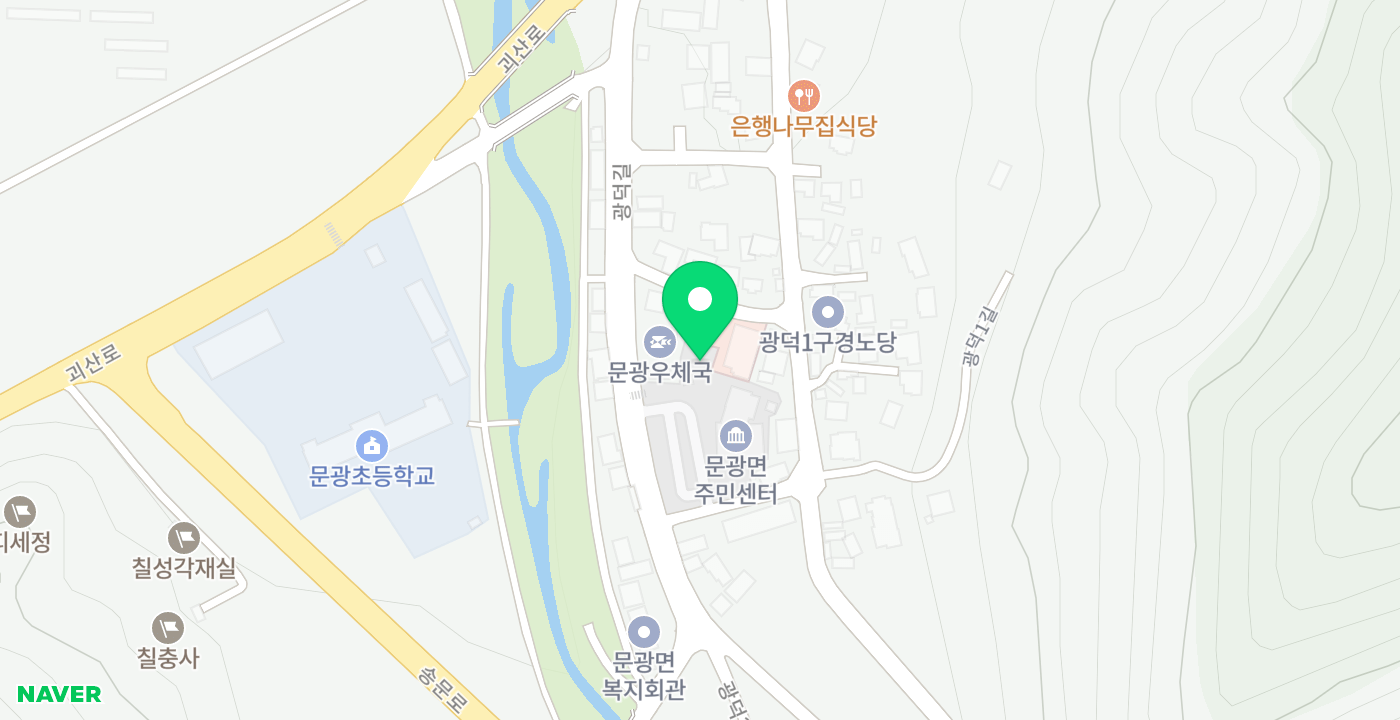 문광면 사무소 위치 지도