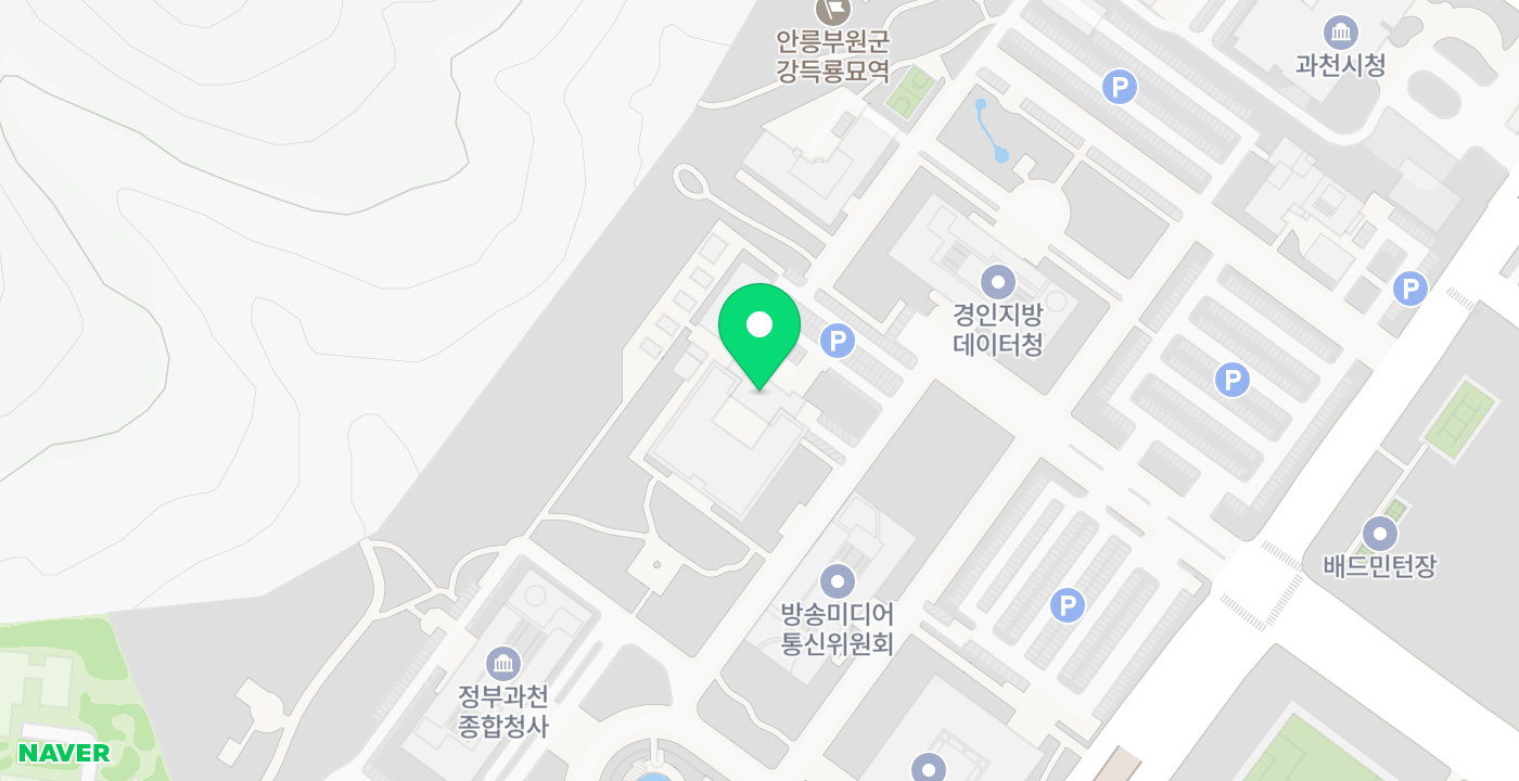 정부과천청사 위치 지도
